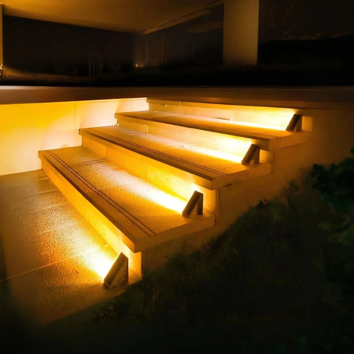Solar Lights Outdoor - Energy-Efficient LED Stair Lighting for Safe Pathways