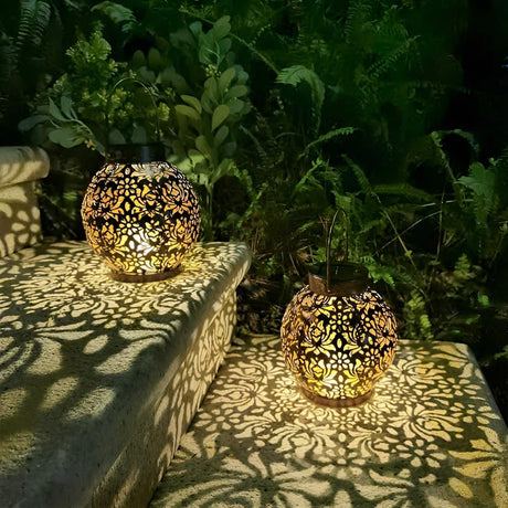 AquaGlow – Waterproof Solar LED Garden Hanging Light