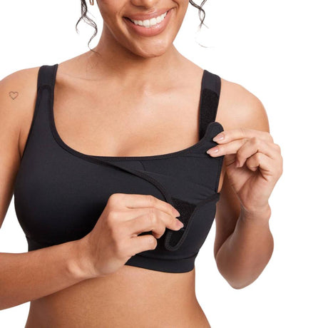 Velcro All-in-One Wireless Nursing Bra for Pumping & Breastfeeding Support