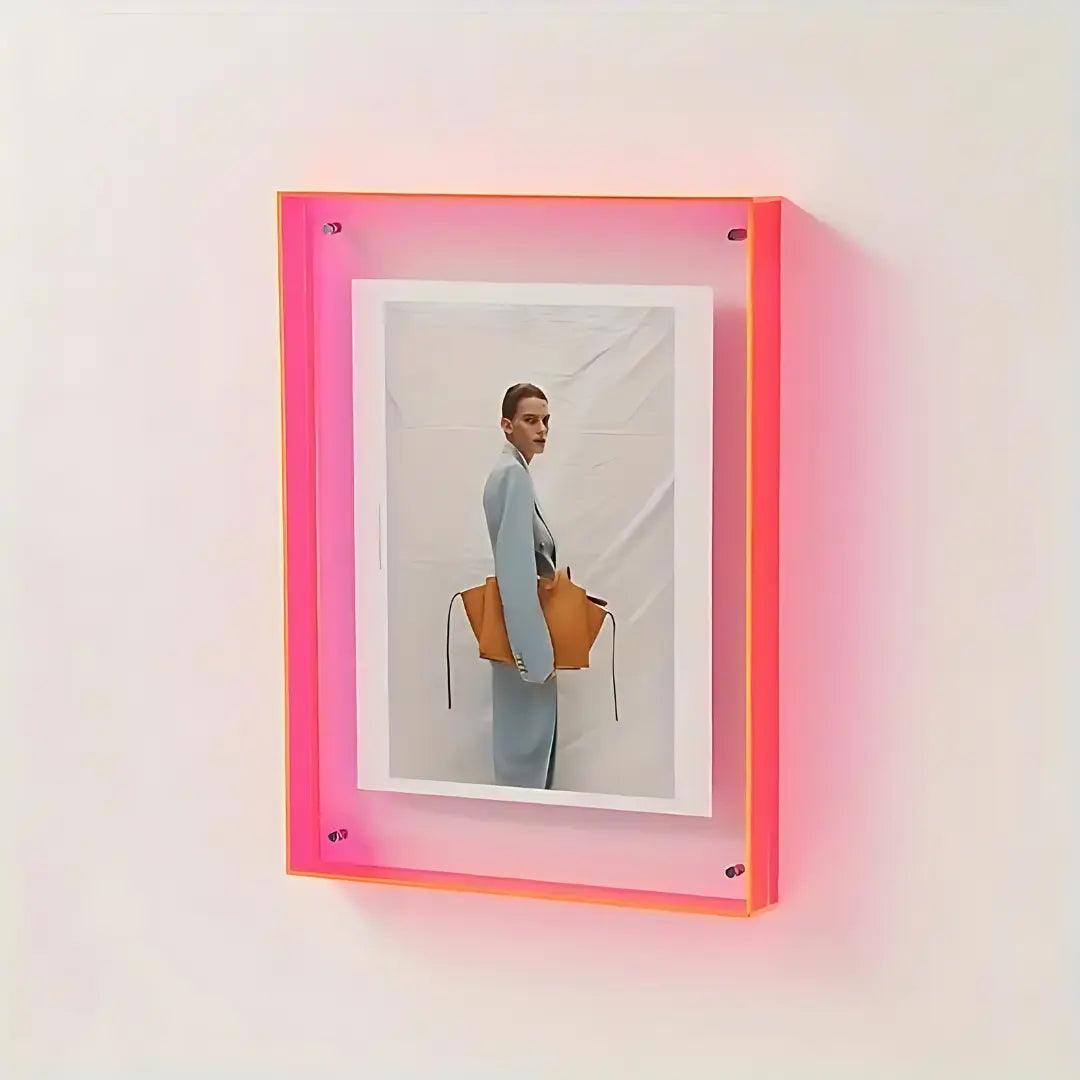 AuraFrame - Transparent Neon Light Photo Frame