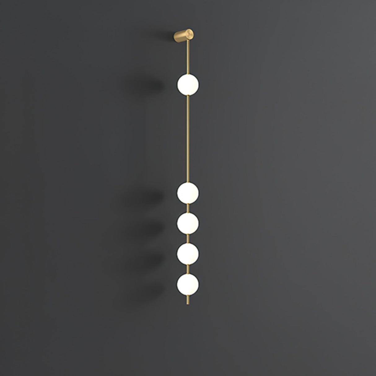 StreamGold – Modern Vertical Wall Lamp with Gold Accents