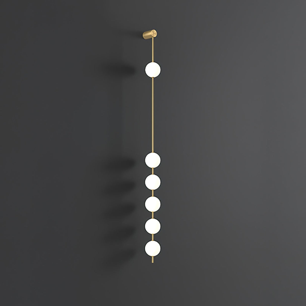 StreamGold – Modern Vertical Wall Lamp with Gold Accents