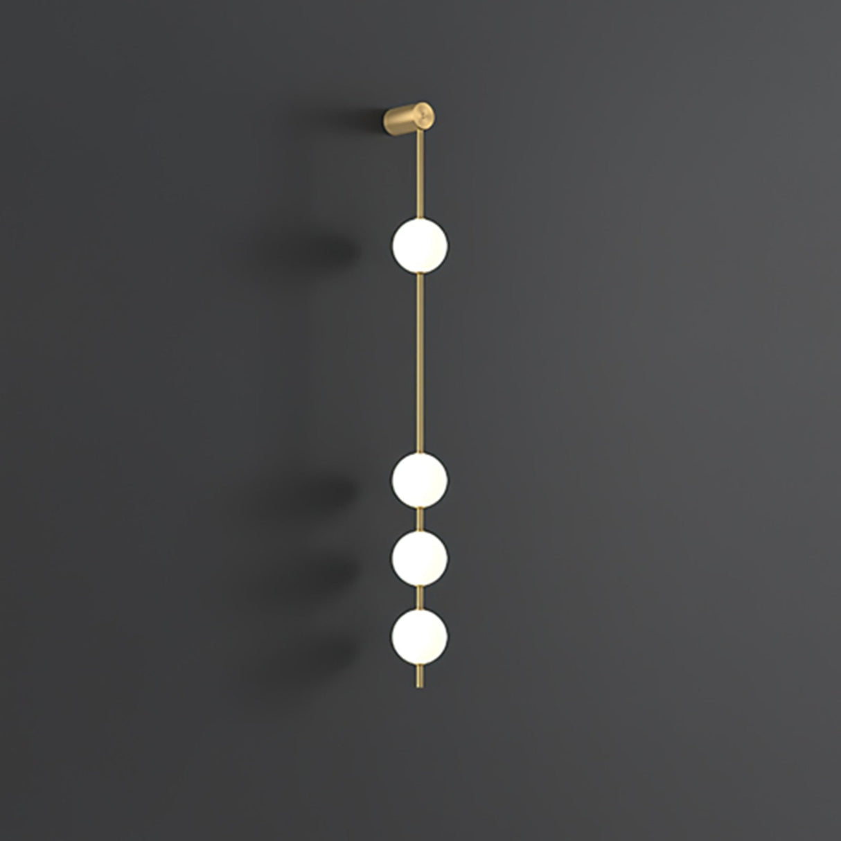 StreamGold – Modern Vertical Wall Lamp with Gold Accents