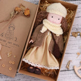 Sophie | Waldorf Vinyl Dress-Up Doll – Handmade Plush Toy with Scarf & Outfits | Cute & Fun | For Girls’ Birthday & Imaginative Play