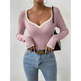 Women's Long-Sleeved Top Ribbed