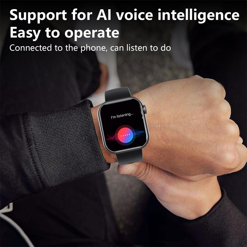Zelara 2024 blood sugar Blood pressure heart frequency blood oxygen sleep monitoring waterproof smartwatch