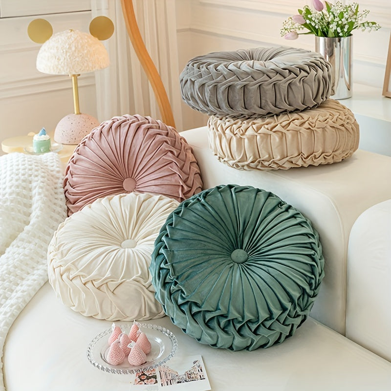 VelvetGlow - Soft Round Cushion for Cozy Spaces