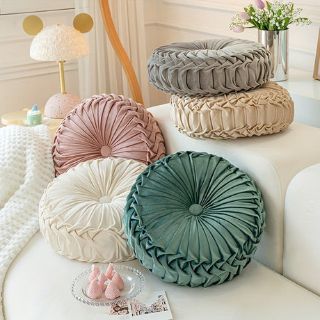 VelvetGlow - Soft Round Cushion for Cozy Spaces