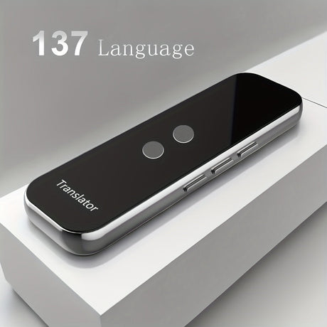 Portable Two-Way Language Translator with Built-In Wi-Fi and USB Rechargeable Battery - Compact Travel Device for Effortless Communication