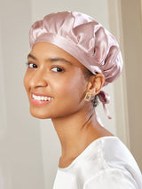 SilkCrown - Classic Silk Sleep Cap with Ribbon
