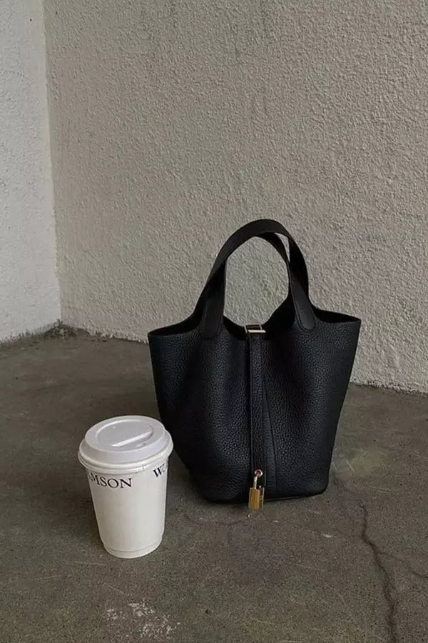 Women's Shoulder Bag Black One Size Faux Leather