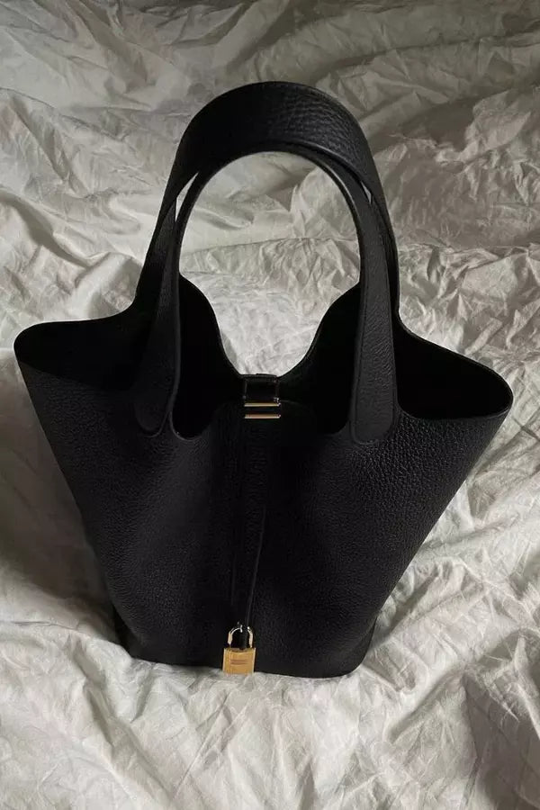 Women's Shoulder Bag Black One Size Faux Leather