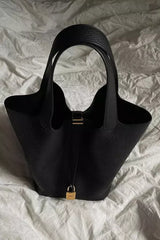 Women's Shoulder Bag Black One Size Faux Leather
