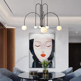 ArcGlow – Modern Curved Chandelier Light