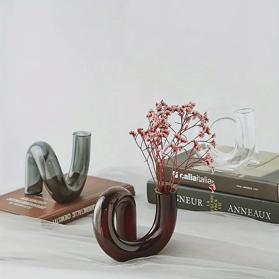 TimelessGlow - Pedestal Glass Vase