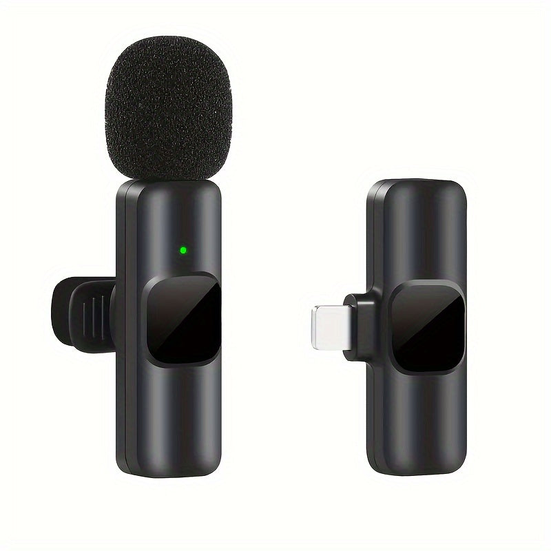 Wireless Lavalier Microphone for Video Recording and Live Streaming – Compact Design with High Sound Quality and USB-C Connection