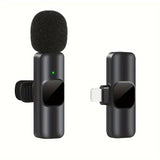 Wireless Lavalier Microphone for Video Recording and Live Streaming – Compact Design with High Sound Quality and USB-C Connection