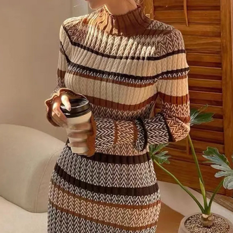 Women's Sweater Dress, Soft Knitted Material, Flattering Fit