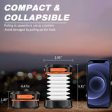 Rechargeable LED Camping Lantern - Compact Foldable Light for Outdoor Adventures and Emergencies