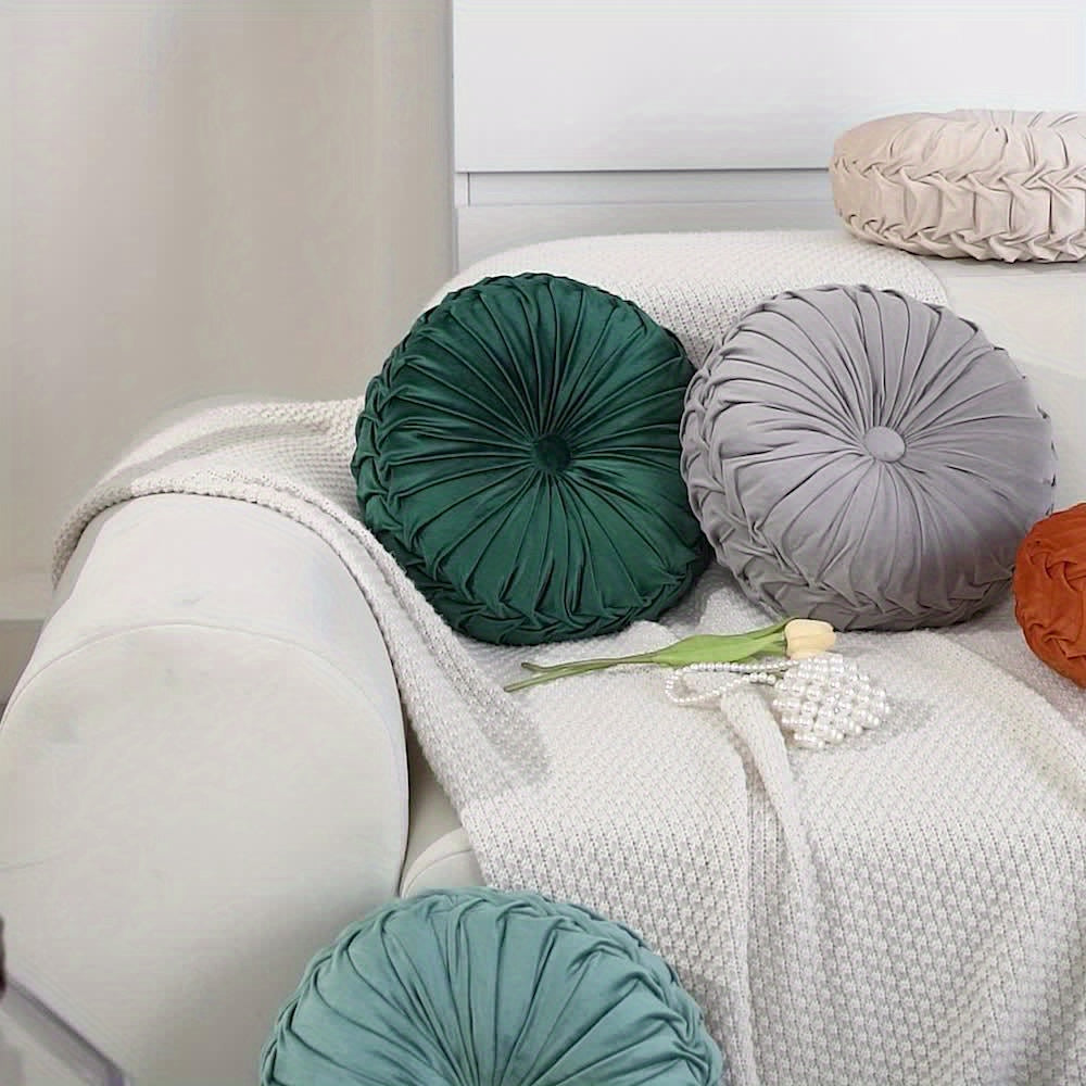 VelvetGlow - Soft Round Cushion for Cozy Spaces
