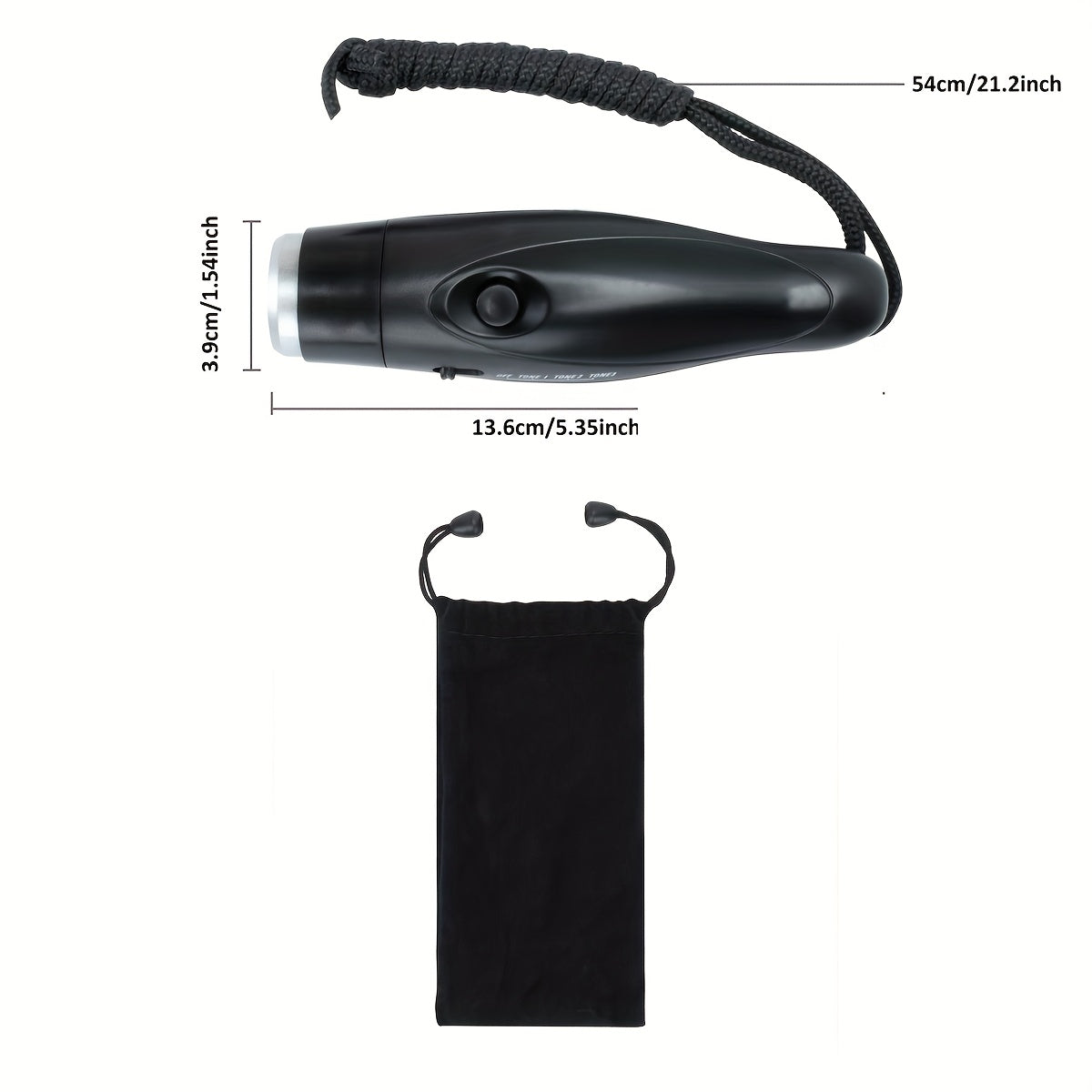 Handheld Electronic Flute with 3 Tone Options – Lightweight and Portable for Coaches and Referees