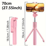 Flexible Selfie Stick with Wireless Remote Control and 360° Rotation – Compact Selfie Pole for iPhone and Travel