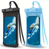 Waterproof Phone Pouch with Neck Strap for Beach and Travel – Durable PVC Smartphone Case for 20-32 cm Devices