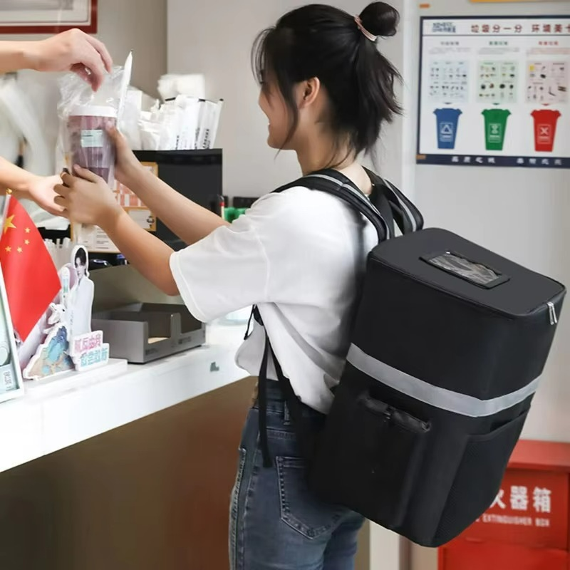 Thermal Food Cooler Bag Delivery Insulated Backpack