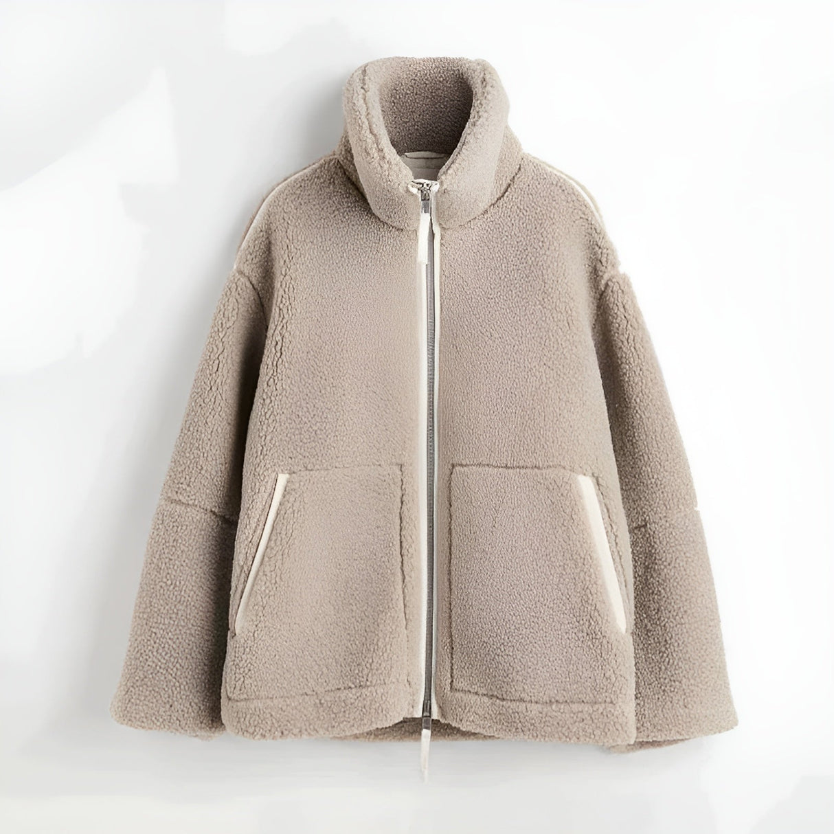 VelvetCuddle - Luxuriously Soft Teddy Fleece Coat for Cozy Days