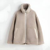 VelvetCuddle - Luxuriously Soft Teddy Fleece Coat for Cozy Days