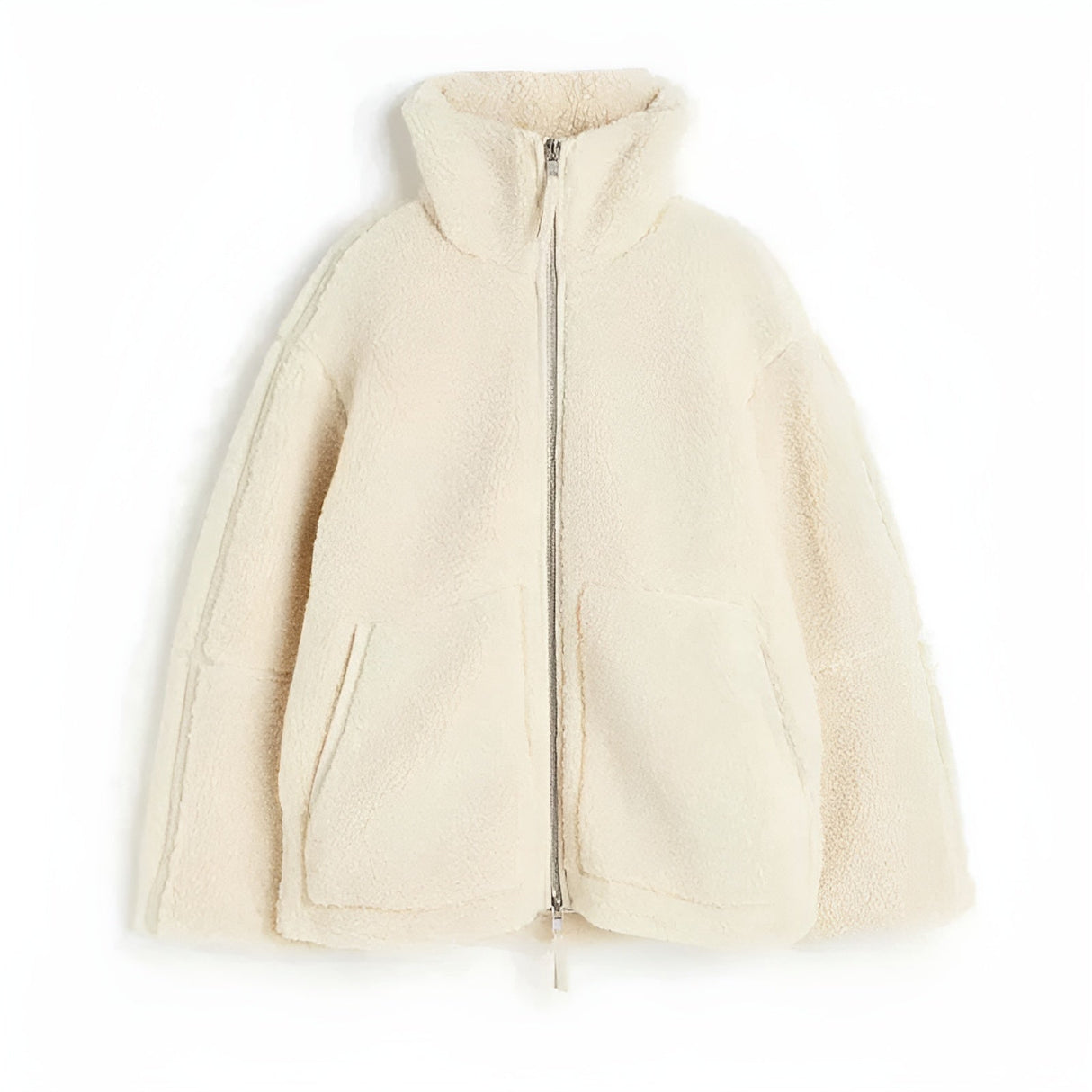 VelvetCuddle - Luxuriously Soft Teddy Fleece Coat for Cozy Days