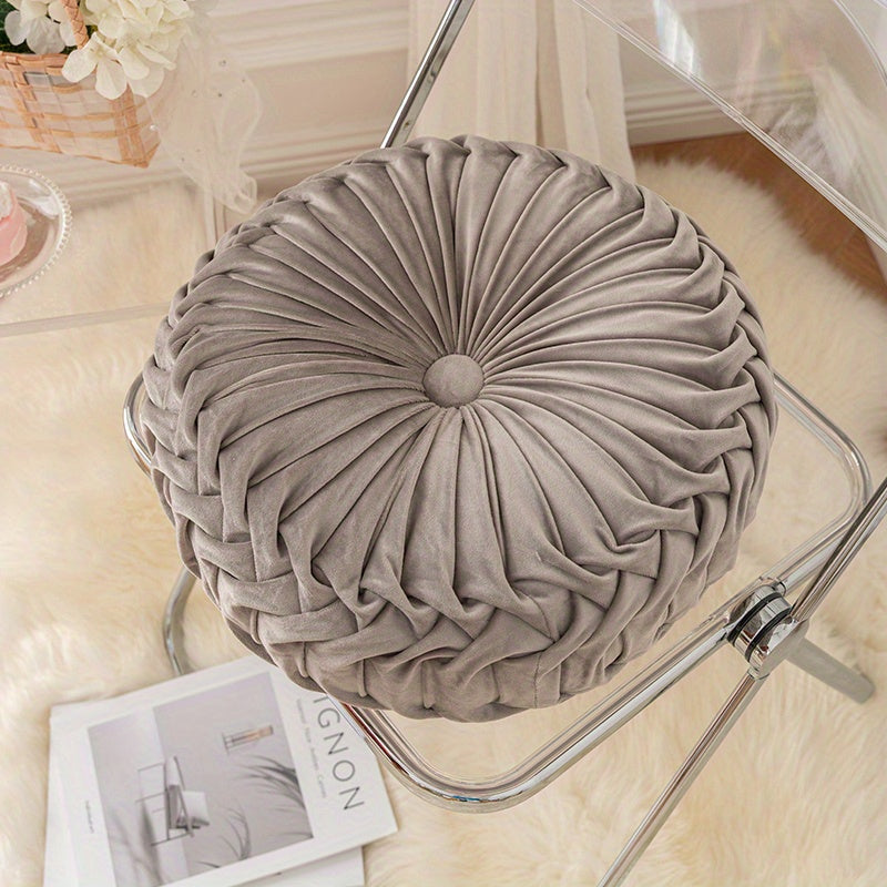 VelvetGlow - Soft Round Cushion for Cozy Spaces