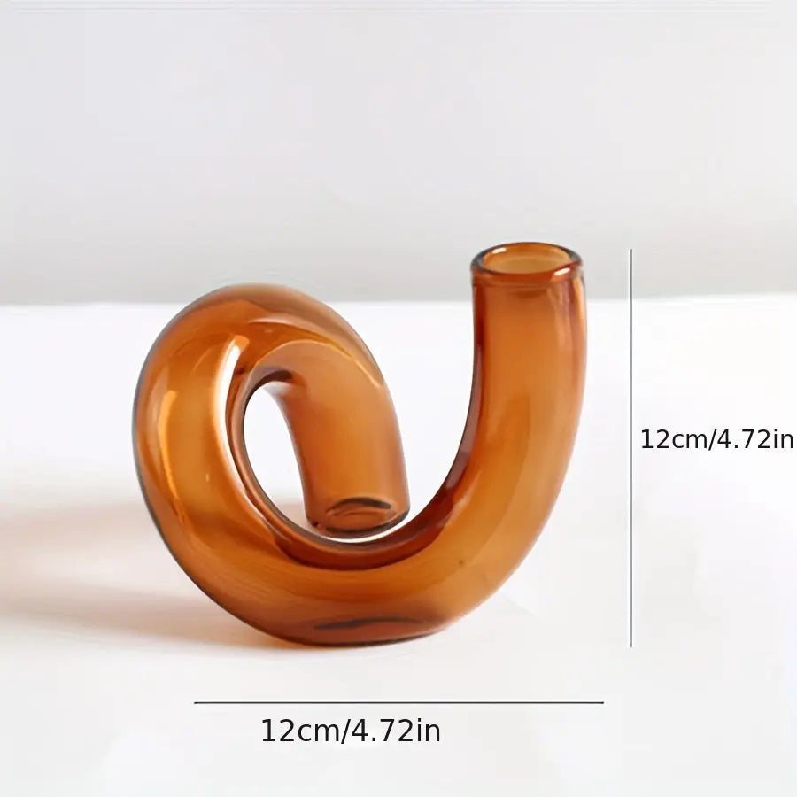 TimelessGlow - Pedestal Glass Vase