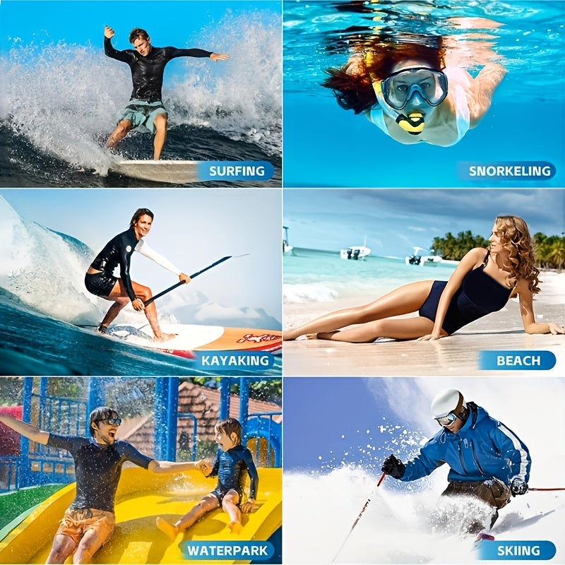 Waterproof Phone Pouch with Neck Strap for Beach and Travel – Durable PVC Smartphone Case for 20-32 cm Devices