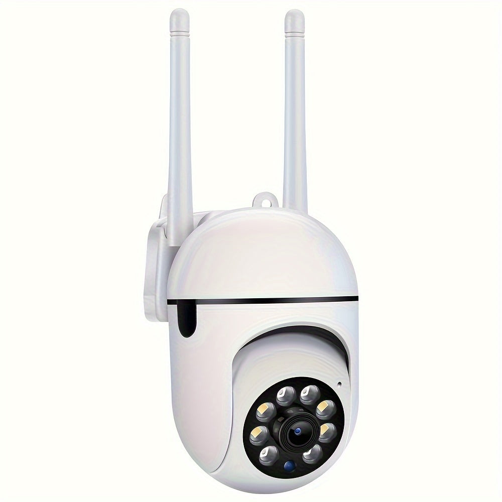 Smart Wireless Security Camera with 1080p HD Resolution, Color Night Vision, Two-Way Audio, Indoor/Outdoor Use