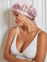 SilkCrown - Classic Silk Sleep Cap with Ribbon