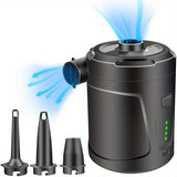 Rechargeable Wireless Mini Electric Air Pump - Lightweight USB Pump for Outdoor Use, Inflates Air Beds and More
