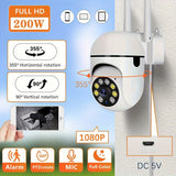 Smart Wireless Security Camera with 1080p HD Resolution, Color Night Vision, Two-Way Audio, Indoor/Outdoor Use