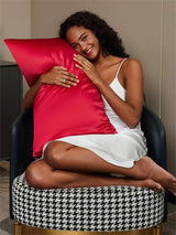 SilkenDreams - 100% Mulberry Silk Pillowcase with Hidden Zipper
