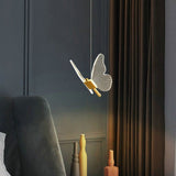 WingAura - Elegant LED Pendant with Butterfly Wings