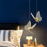 WingAura - Elegant LED Pendant with Butterfly Wings