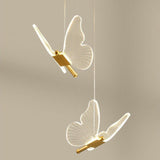 WingAura - Elegant LED Pendant with Butterfly Wings