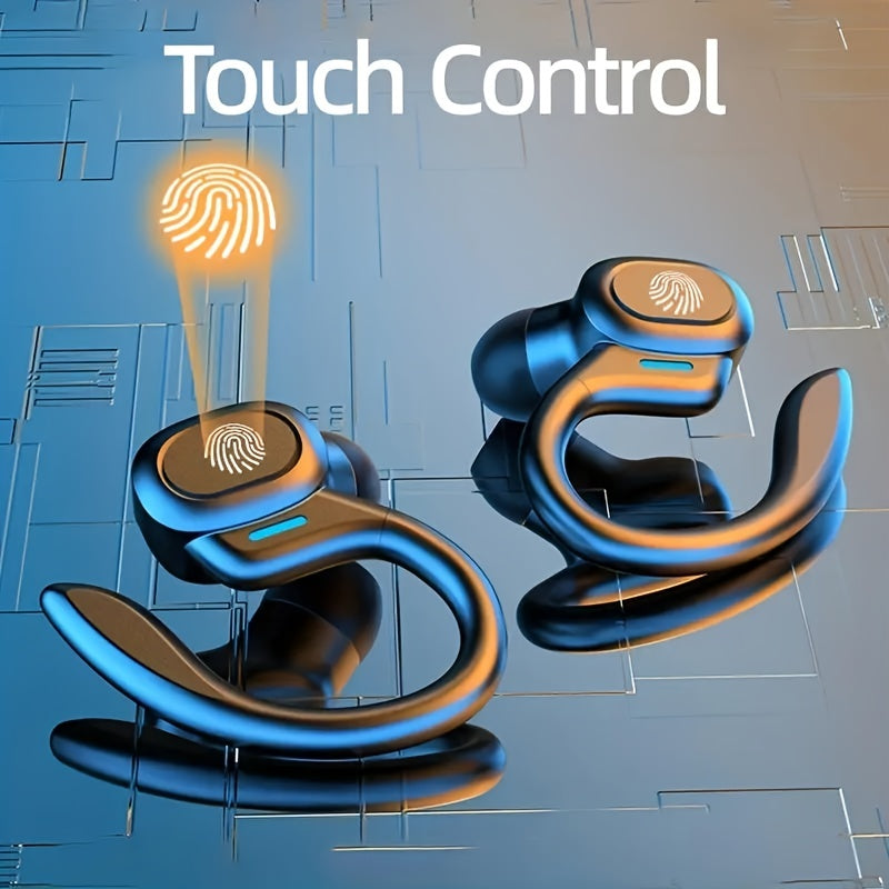Waterproof Bluetooth Earbuds with Ergonomic Fit and Touch Control for Athletes - Wireless, IPX7 Rating, 6-Hour Battery Life
