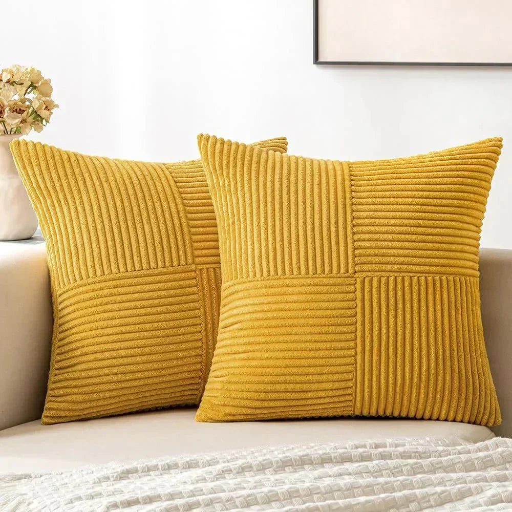 VelvetEase – Soft Corduroy Cushion Covers