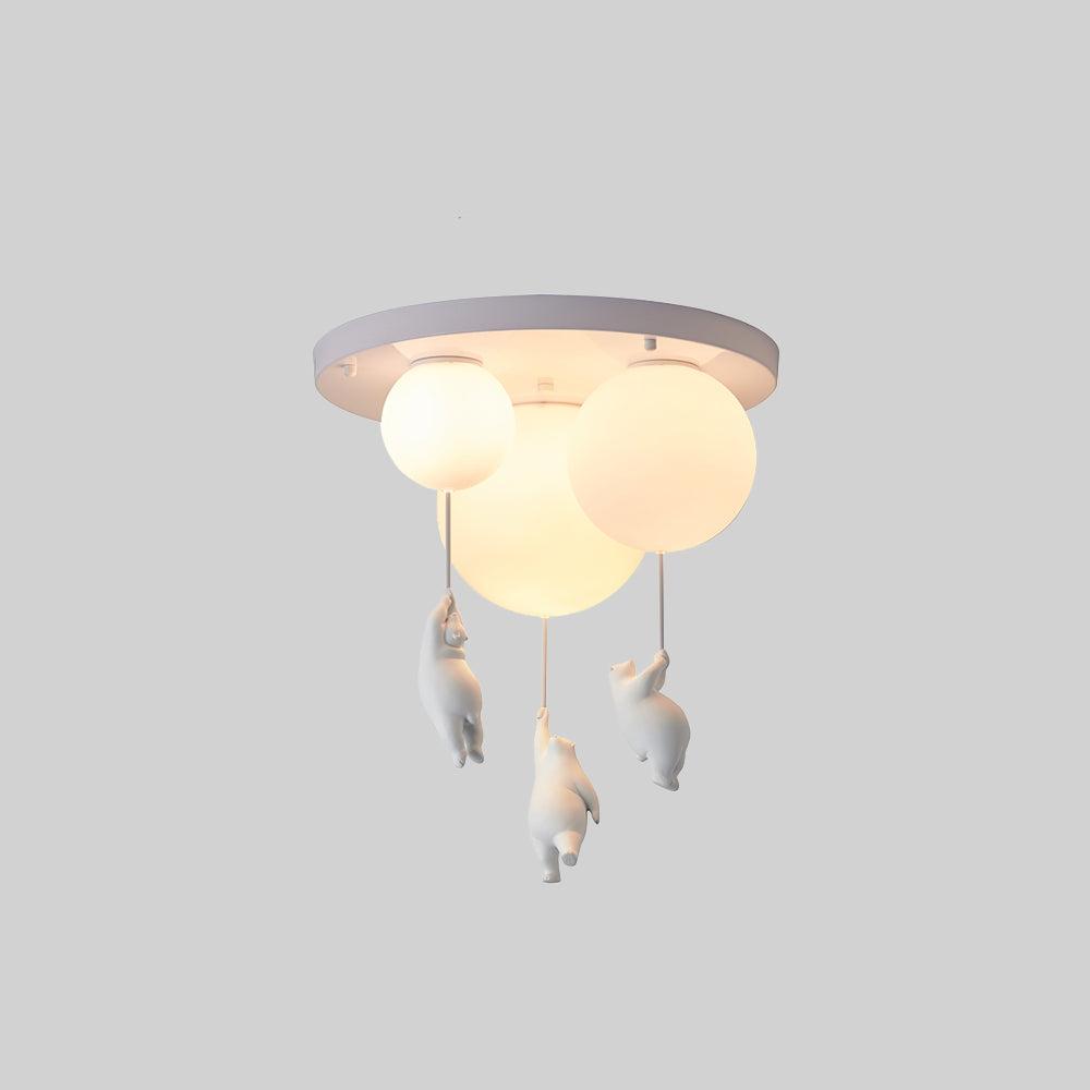 SkyLoom - Bear and Balloon Pendant Light for Kids