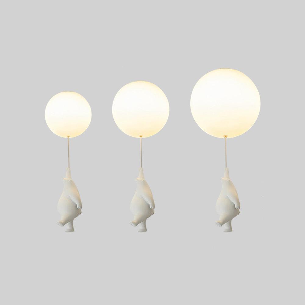 SkyLoom - Bear and Balloon Pendant Light for Kids