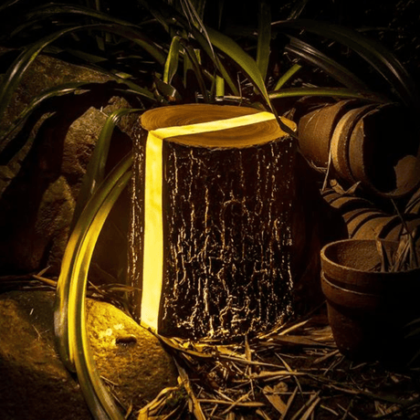 Wooden LED Garden Lamp for Cozy Outdoor Ambiance & Lighting