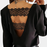 Women's Elegant -Neckline Cotton Shirt
