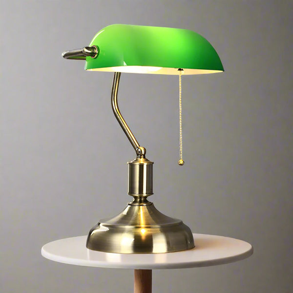 AntiqueLume – Refined Glass Table Lamp