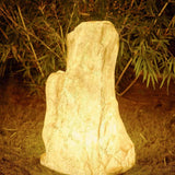 Vibrant Stone Solar Garden Lights - Durable Outdoor Landscape Lighting for Pathways and Gardens